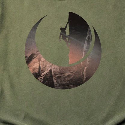 Rock Climber Silhouette Cotton T-Shirt