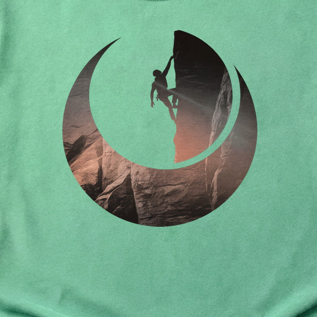 Rock Climber Silhouette Cotton T-Shirt