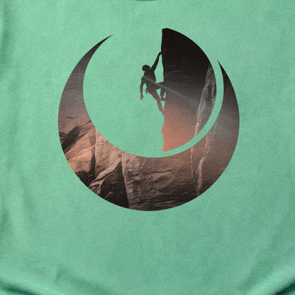 Rock Climber Silhouette Cotton T-Shirt