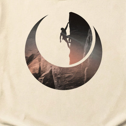 Rock Climber Silhouette Cotton T-Shirt