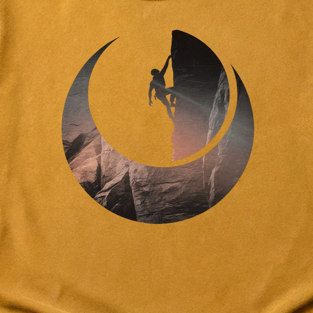 Rock Climber Silhouette Cotton T-Shirt