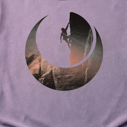 Rock Climber Silhouette Cotton T-Shirt