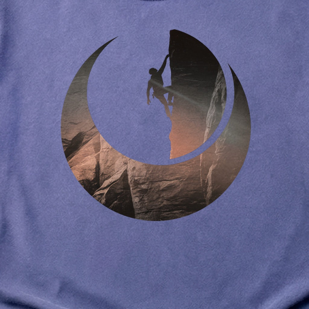 Rock Climber Silhouette Cotton T-Shirt