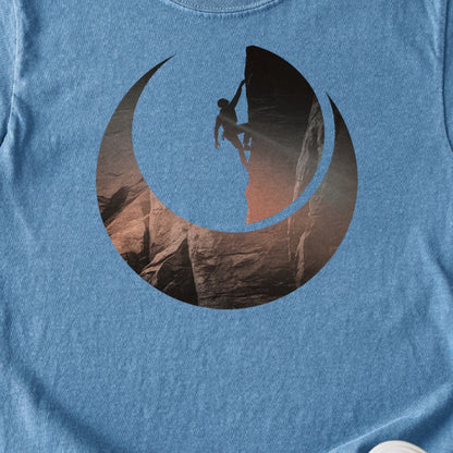 Rock Climber Silhouette Kids Cotton T-Shirt