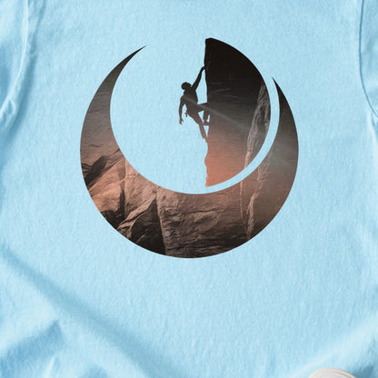 Rock Climber Silhouette Kids Cotton T-Shirt