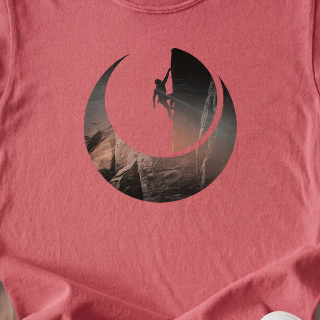Rock Climber Silhouette Kids Cotton T-Shirt
