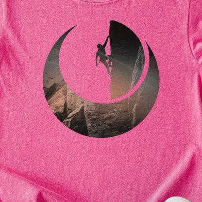 Rock Climber Silhouette Kids Cotton T-Shirt