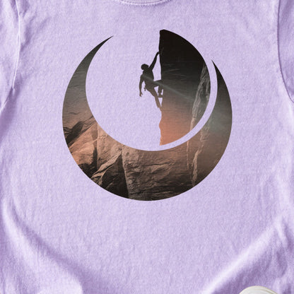 Rock Climber Silhouette Kids Cotton T-Shirt
