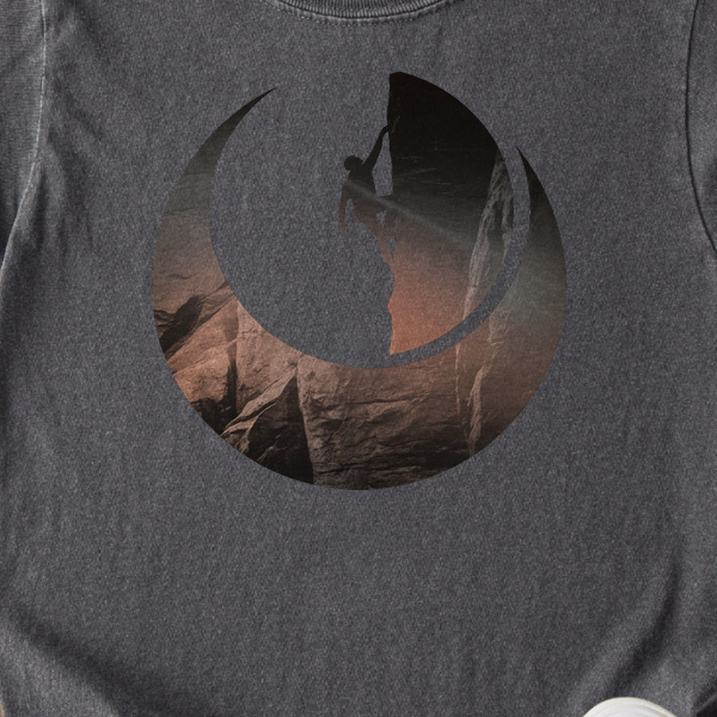 Rock Climber Silhouette Kids Cotton T-Shirt