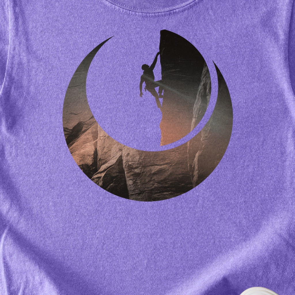 Rock Climber Silhouette Kids Cotton T-Shirt