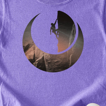 Rock Climber Silhouette Kids Cotton T-Shirt