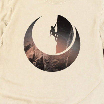 Rock Climber Silhouette Cotton Long Sleeve