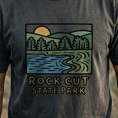 Rock Cut State Park Cotton T-Shirt