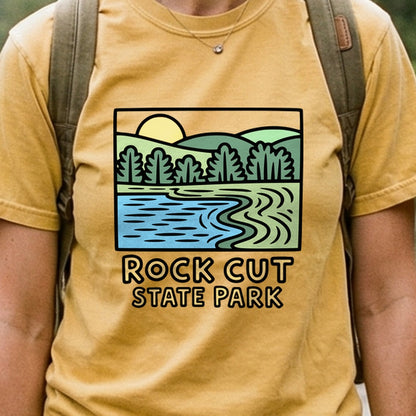 Rock Cut State Park Cotton T-Shirt