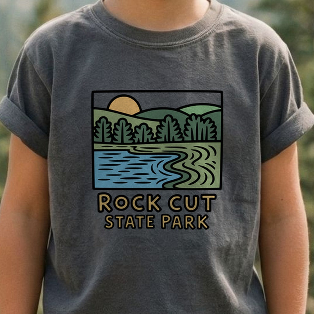 Rock Cut State Park Kids Cotton T-Shirt