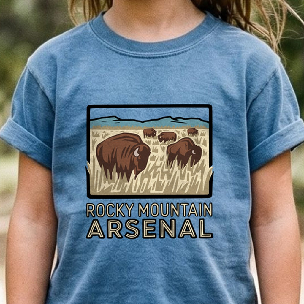 Rocky Mountain Arsenal National Wildlife Refuge Kids Cotton T-Shirt