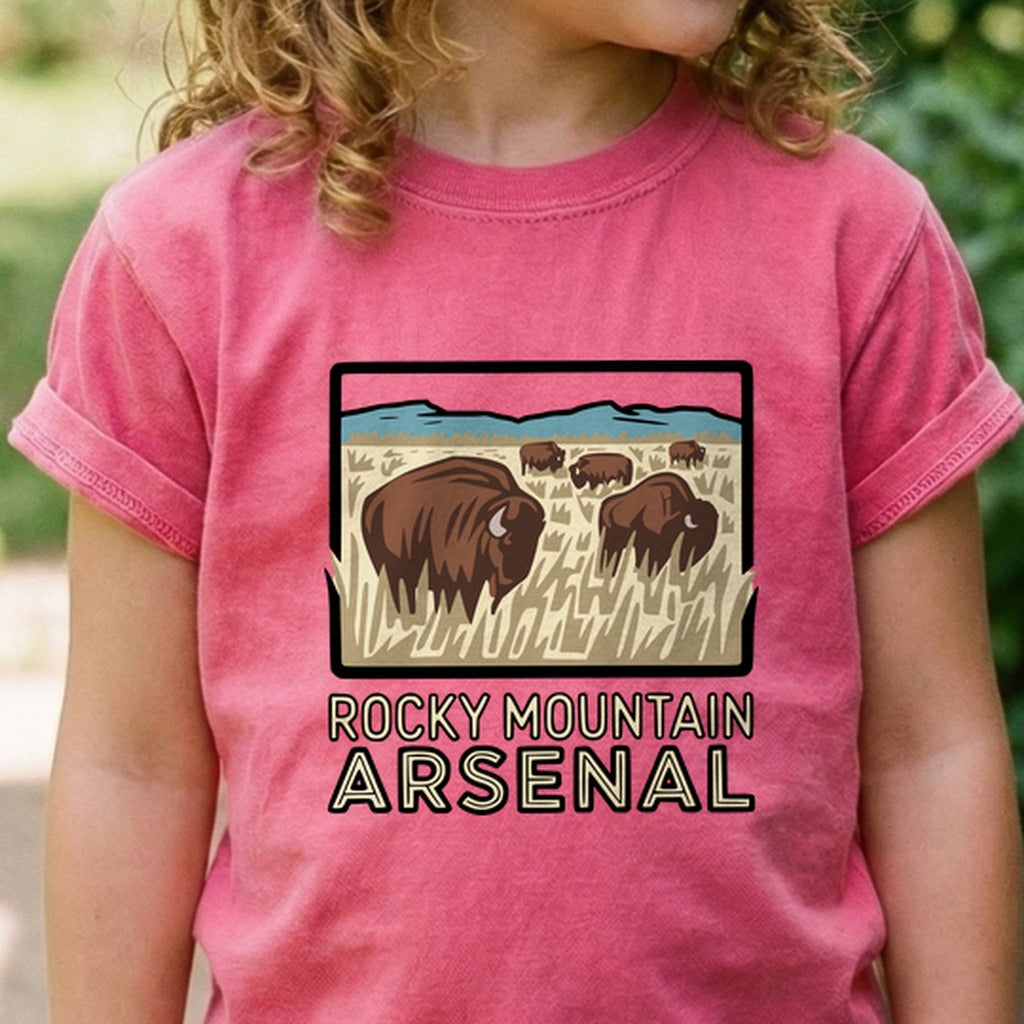 Rocky Mountain Arsenal National Wildlife Refuge Kids Cotton T-Shirt