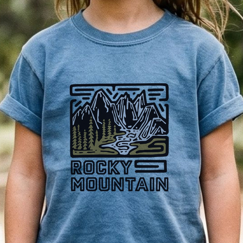 Rocky Mountain National Park Kids Cotton T-Shirt