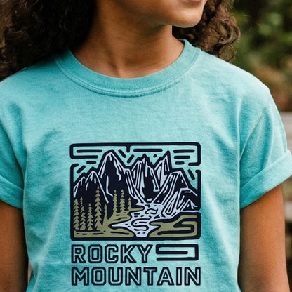 Rocky Mountain National Park Kids Cotton T-Shirt