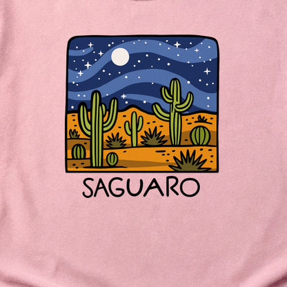 Saguaro at Night Cotton T-Shirt
