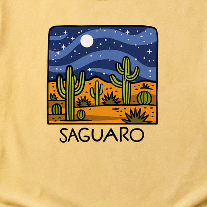 Saguaro at Night Cotton T-Shirt