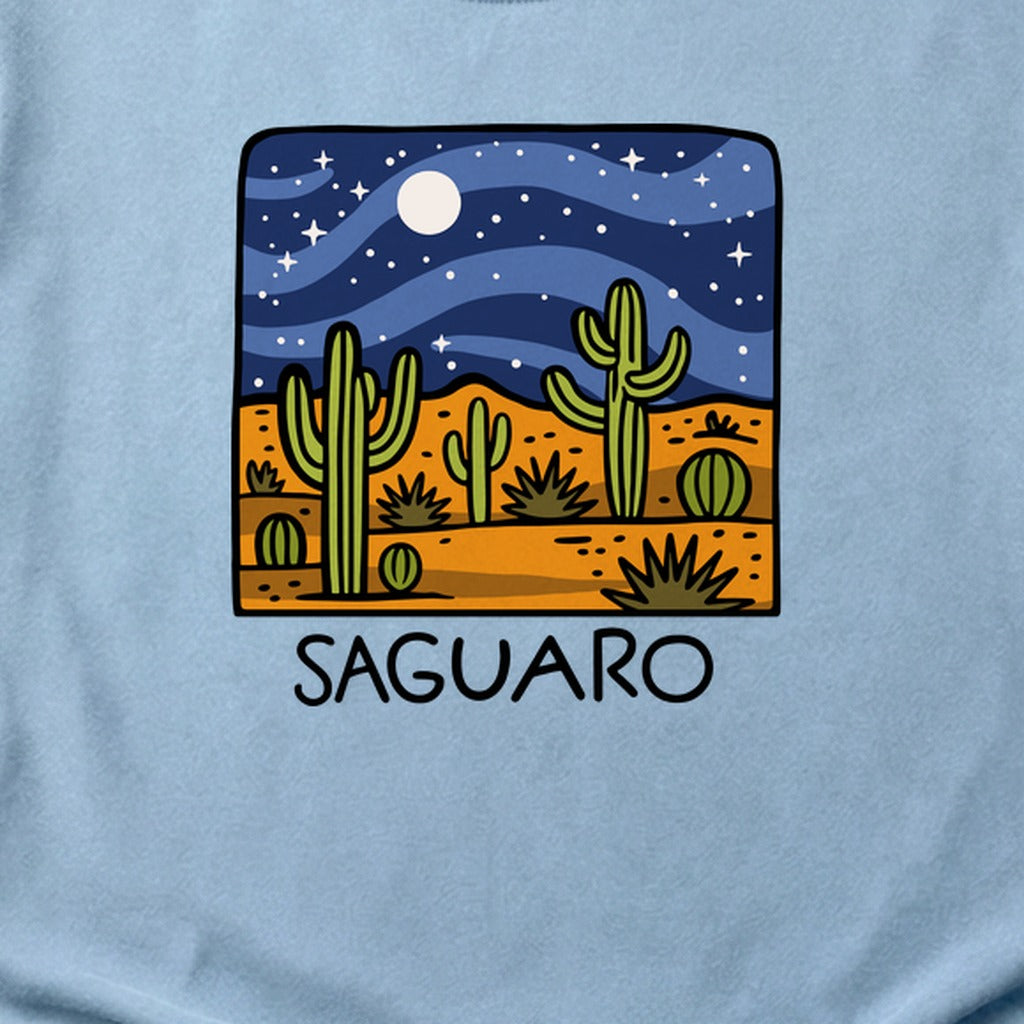 Saguaro at Night Cotton T-Shirt