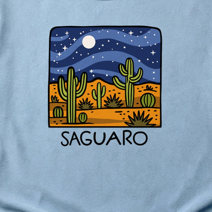 Saguaro at Night Cotton T-Shirt