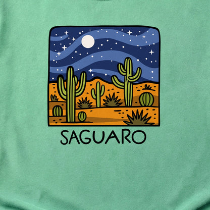Saguaro at Night Cotton T-Shirt