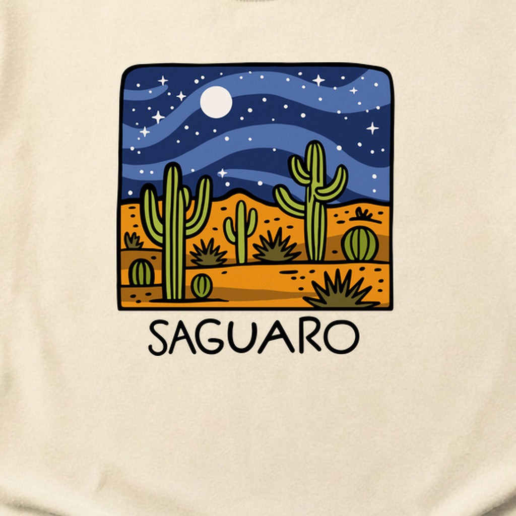 Saguaro at Night Cotton T-Shirt