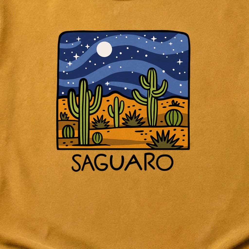 Saguaro at Night Cotton T-Shirt