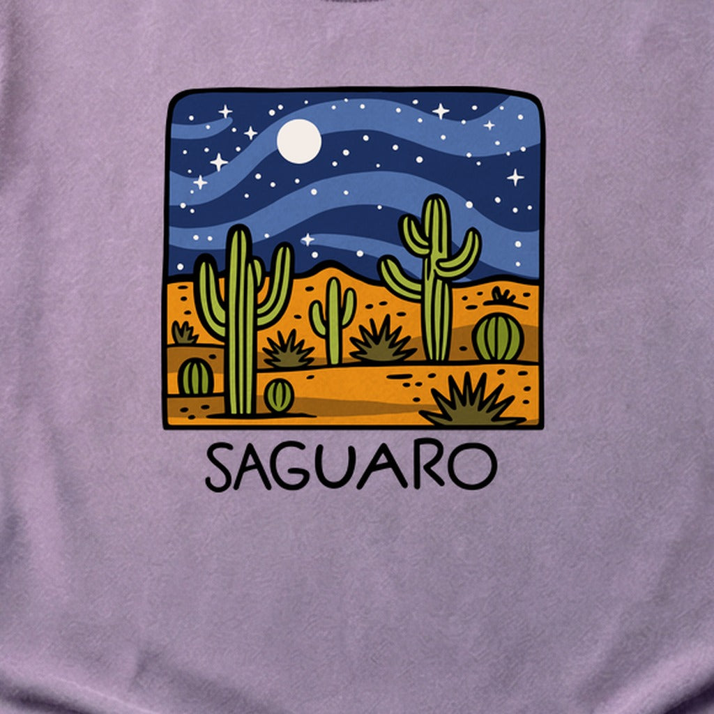 Saguaro at Night Cotton T-Shirt