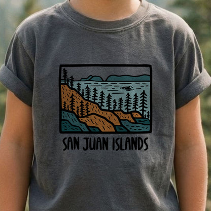 San Juan Islands Kids Cotton T-Shirt