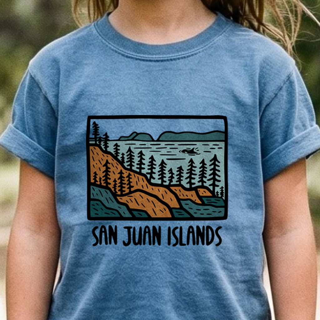 San Juan Islands Kids Cotton T-Shirt