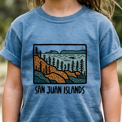 San Juan Islands Kids Cotton T-Shirt
