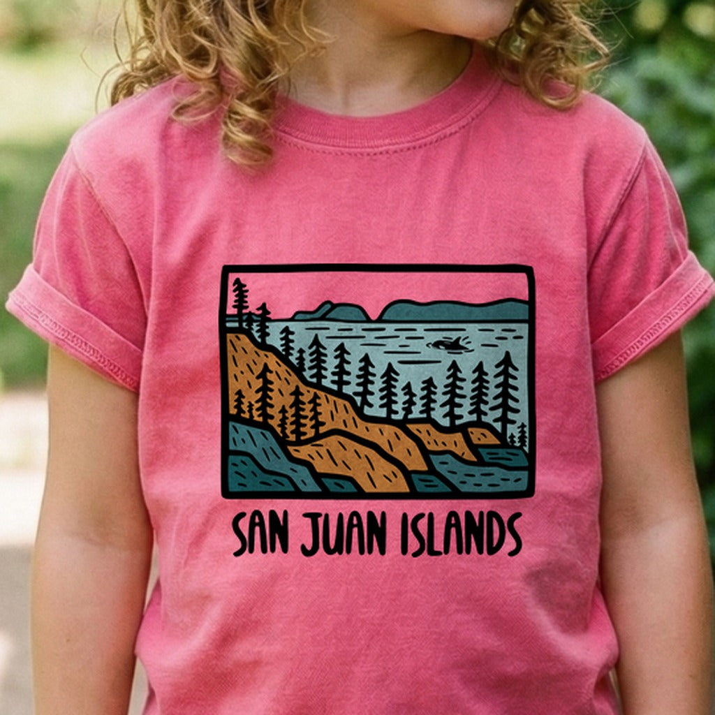 San Juan Islands Kids Cotton T-Shirt