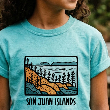San Juan Islands Kids Cotton T-Shirt