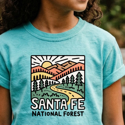 Sante Fe National Forest Kids Cotton T-Shirt