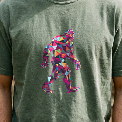 Sasquatch Mosaic Cotton T-Shirt