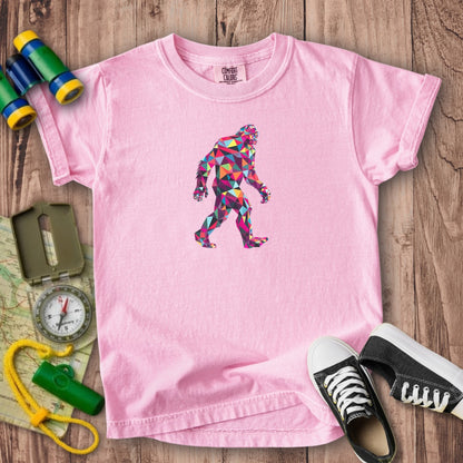 Sasquatch Mosaic Kids Cotton T-Shirt