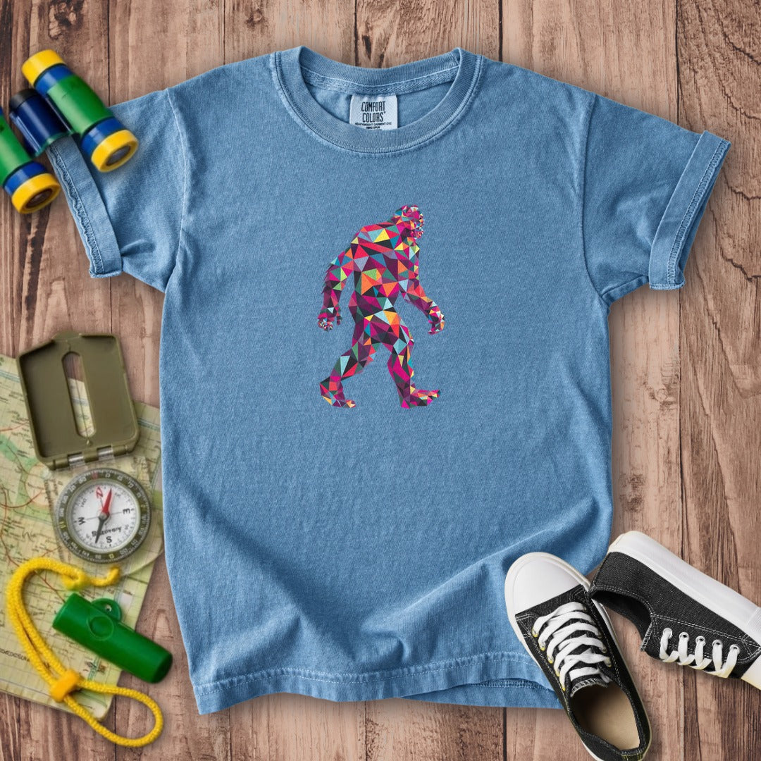 Sasquatch Mosaic Kids Cotton T-Shirt