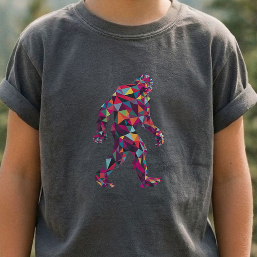 Sasquatch Mosaic Kids Cotton T-Shirt