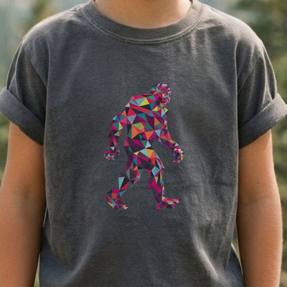 Sasquatch Mosaic Kids Cotton T-Shirt