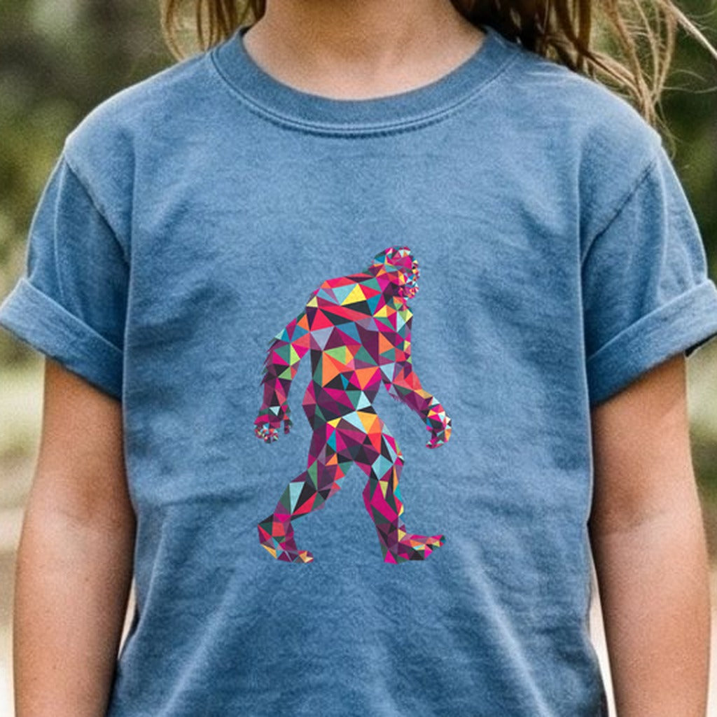 Sasquatch Mosaic Kids Cotton T-Shirt