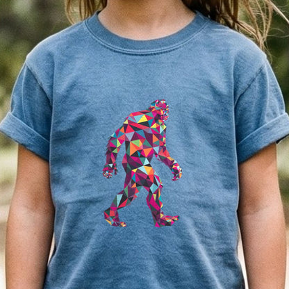 Sasquatch Mosaic Kids Cotton T-Shirt