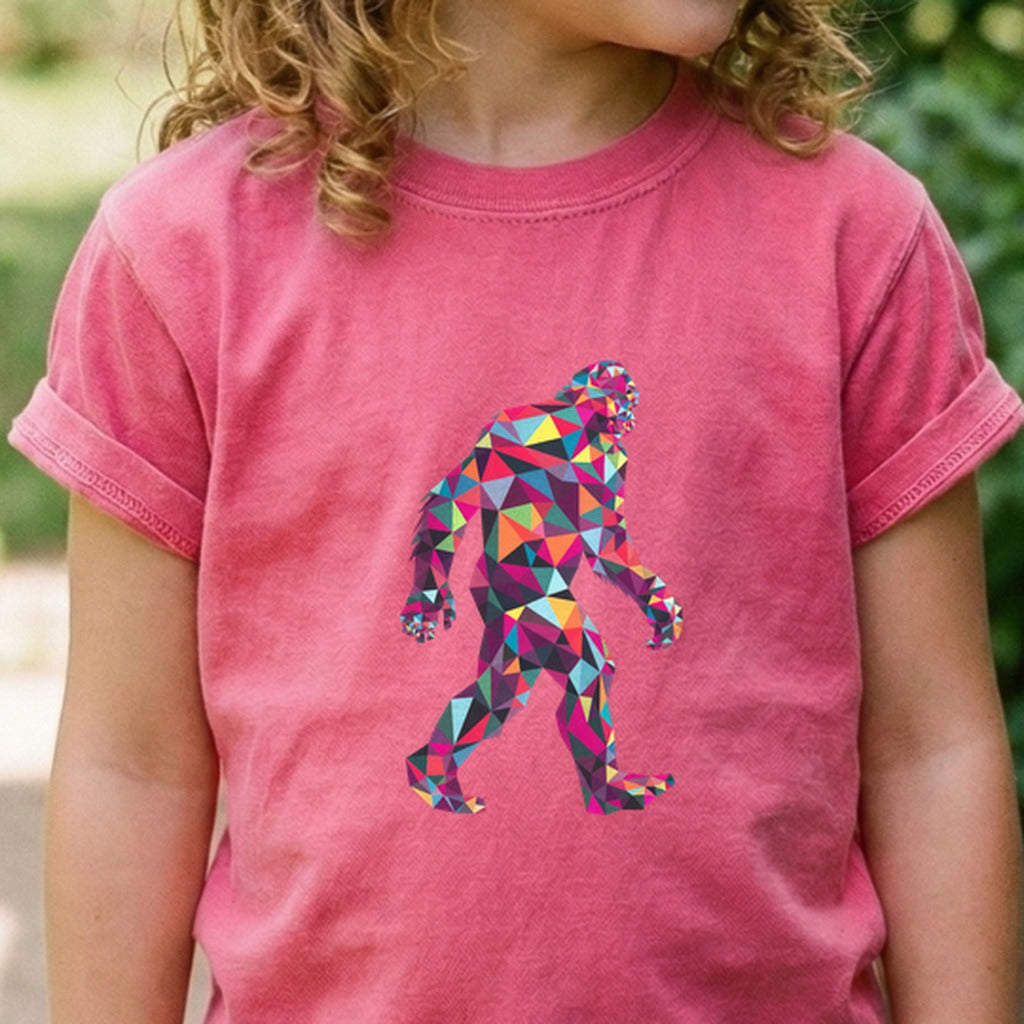 Sasquatch Mosaic Kids Cotton T-Shirt