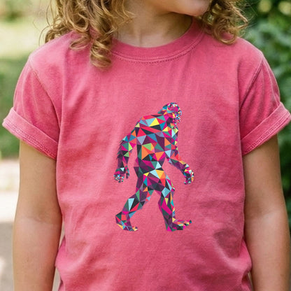 Sasquatch Mosaic Kids Cotton T-Shirt