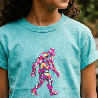Sasquatch Mosaic Kids Cotton T-Shirt