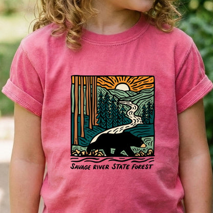 Savage River State Forest Kids Cotton T-Shirt