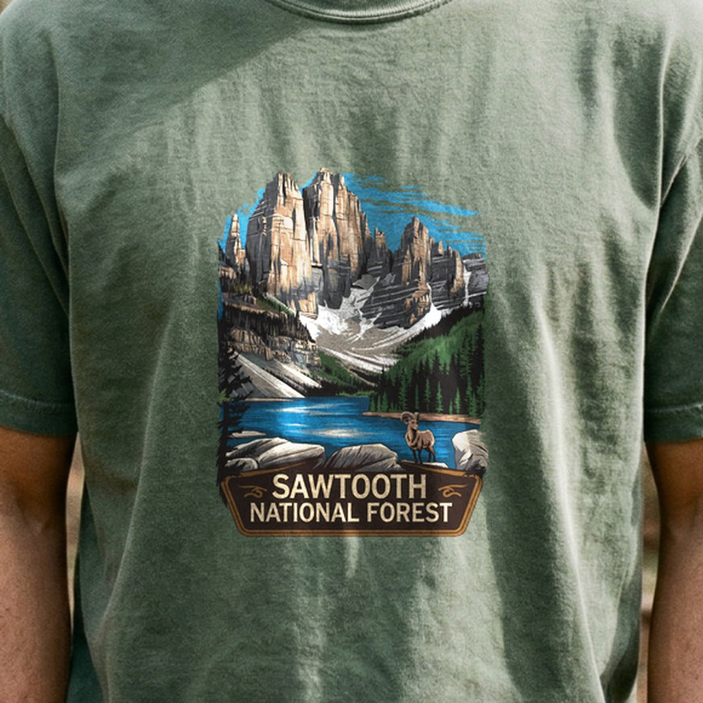 Sawtooth National Forest Cotton T-Shirt