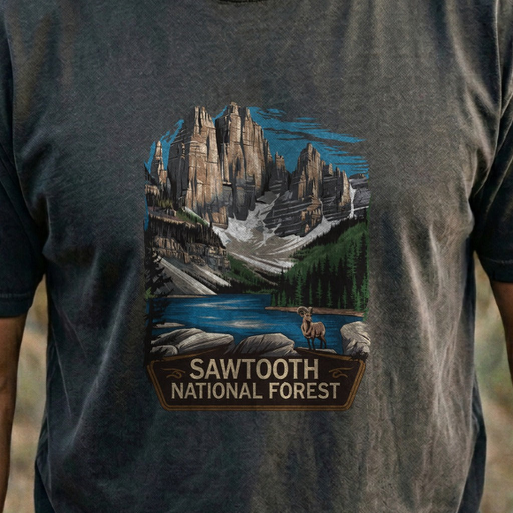 Sawtooth National Forest Cotton T-Shirt